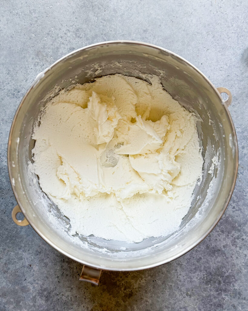 A bowl of a white mixture that looks like playdough.