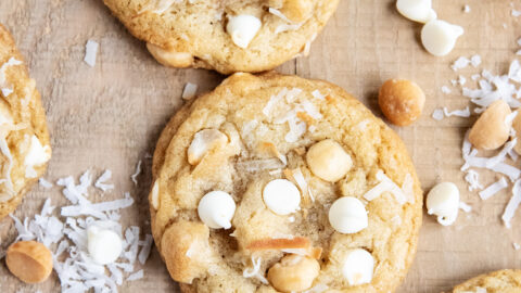 White Chocolate Coconut Macadamia Nut Cookies - Best Christmas