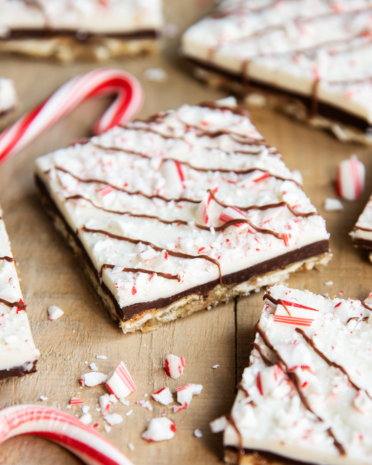 Peppermint Bark Cracker Toffee Best Christmas Desserts