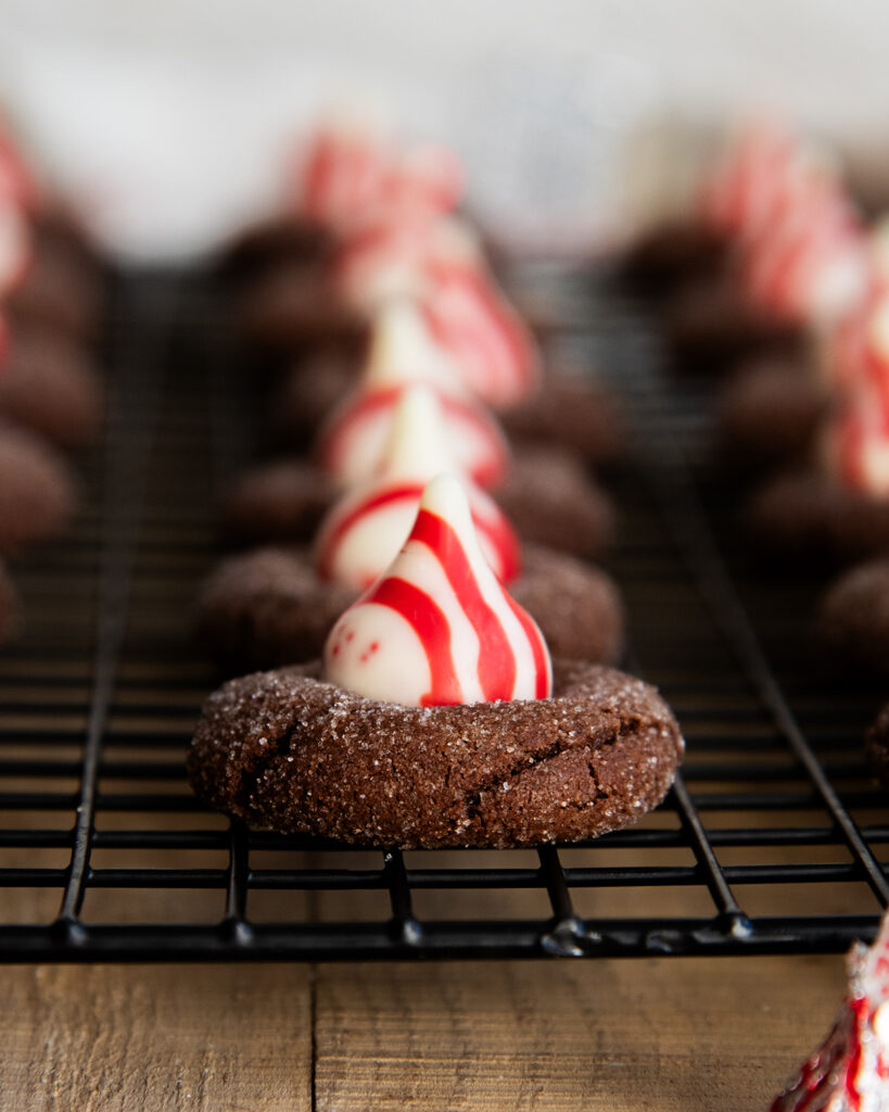 Chocolate Peppermint Kiss Cookies Best Christmas Desserts