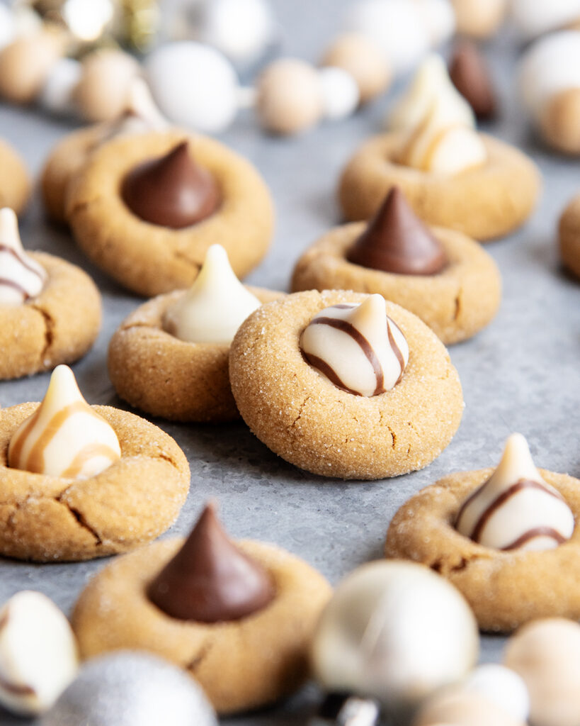 Ginger Molasses Blossom cookies on a counter.