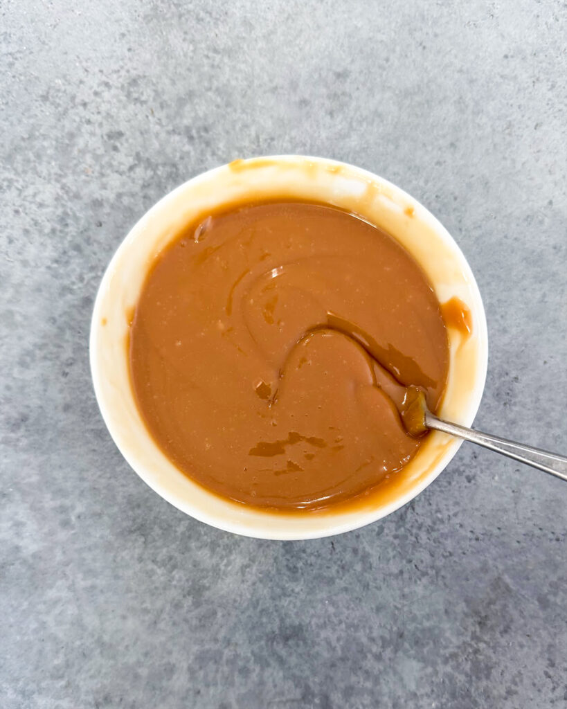 Melted caramel in a bowl.
